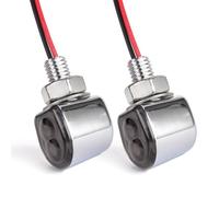 NCVCB Motorcycle Turn Blinker Mini Motorcycle Turn Signal Light Lens Indicator Lamp 12V Amber Signals Lamp M8 For