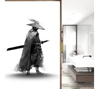 NCWANG Privacy Window Film, Black Knight Window Film Privacy Decorative Window Sticker for Glass Semi-Transparent Special Pattern Sunshade and Heat Insulation UV Protection, 60 * 200 CM