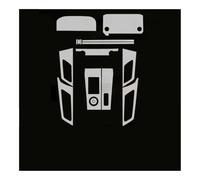 NCXKZLH Navigation Screen Protector For For Outlander 2021-2023 Gearbox Panel Navigation Screen Automotive Interior TPU Protective Film