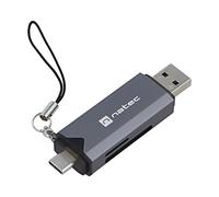 NCZ-2262 Card Reader: Memory USB A Male, USB C Male OTG, USB 3.1 NATEC
