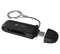 NCZ-2365 Card Reader: Memory USB C Male OTG, USB 3.2 Gen 1x1 5Gbps NATEC