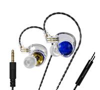 ND Planet IEM Earphones: 12mm Dual Magnetic Drivers, HiFi Gaming Earbuds with Detachable 2-Pin Cable, Noise Isolating in-Ear Monitors for Musician Audiophile Singer DJ