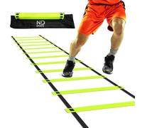 ND Sports Agility Ladder - 2m, 4m & 8m Speed Training Ladder with Adjustable Flat Rungs & Carry Bag - Ideal for Fitness, Footwork, Agility & Coordination Drills - Indoor & Outdoor Use (8m)