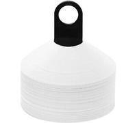 ND Sports Boundary Space black Markers Soccer Training Equipment Dribble Agility Marking Raw Cones (25, White)