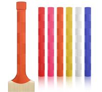 ND Sports Cricket Bat Grips - Premium Rubber Cricket Bat Grip Tape for Maximum Hold & Shock Absorption | 4 Styles | Multi-Color | Pack of 4 | Durable Bat Grips Cricket