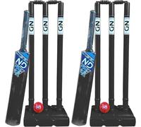 ND Sports Cricket Set, Plastic Cricket Bat, 3 Cricket Stumps with Base