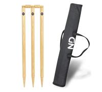 ND Sports Cricket Stumps Set with Carry Bag - Portable Ground Spike Cricket Wickets with Bails, Heavy Duty Cricket Stump Set for Practice, Training, Backyard, Garden & Nets