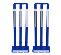 ND Sports Cricket Wickets with Bails - Durable & Weather-Resistant Cricket Stumps Set for Training & Matches (Blue, Junior (Size 5) - Pack 2)