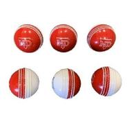 ND Sports Garden Cricket Ball Incrediball training coaching swing Spin stitch Senior (Red, 1 Ball)