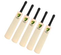 ND Sports Mini Wooden Cricket Bat for Autographs, Premium Miniature Cricket Bat with Rubber Grip (Pack of 1, 3, or 5), Souvenir & Display Piece