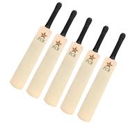 ND Sports Mini Wooden Cricket Bat for Autographs, Premium Miniature Cricket Bat with Rubber Grip (Pack of 1, 3, or 5), Souvenir & Display Piece