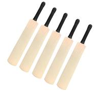 ND Sports Mini Wooden Cricket Bat for Autographs, Premium Miniature Cricket Bat with Rubber Grip (Pack of 1, 3, or 5), Souvenir & Display Piece