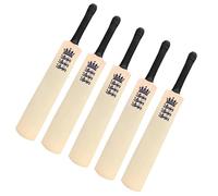 ND Sports Mini Wooden Cricket Bat for Autographs, Premium Miniature Cricket Bat with Rubber Grip (Pack of 1, 3, or 5), Souvenir & Display Piece