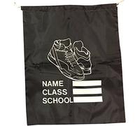 ND Sports, One Size,KP-Pebag Text3 Black 1 X Drawstring Bag Waterproof Backpack Sack Black