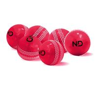 ND Sports Premium Heavy Cricket Windball - 110 Gram Training Ball with Power Seam, True Swing & Controlled Bounce | Indoor & Outdoor Practice Wind Ball (3, Pink)
