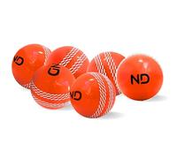ND Sports Premium Heavy Cricket Windball - 110 Gram Training Ball with Power Seam, True Swing & Controlled Bounce | Indoor & Outdoor Practice Wind Ball (6, Orange)