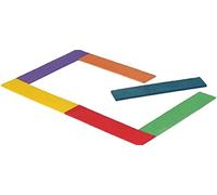 ND Sports Rectangular Rubber Markers 6-Piece Set, Multicolour, One Size, VNX-6x StraightMakers