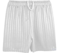 ND Sports School Shadow Stripe PE Shorts for Adult, Small, White