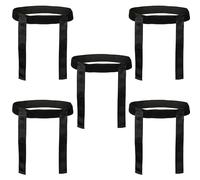 ND Sports Touch Rugby Tag Belt Set - Adjustable Belts & Flags - Durable Nylon Training Equipment for Kids & Adults - School PE, Team Sports, Club Games, Fitness & Agility Training (Black, Pack 3)