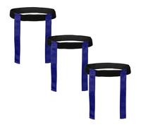 ND Sports Touch Rugby Tag Belt Set - Adjustable Belts & Flags - Durable Nylon Training Equipment for Kids & Adults - School PE, Team Sports, Club Games, Fitness & Agility Training (Blue, Pack 3)