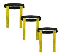 ND Sports Touch Rugby Tag Belt Set - Adjustable Belts & Flags - Durable Nylon Training Equipment for Kids & Adults - School PE, Team Sports, Club Games, Fitness & Agility Training (Yellow, Pack 5)