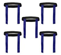 ND Sports Touch Rugby Tag Belt Set - Adjustable Belts & Flags | Durable Nylon Training Equipment | School PE, Team Sports, Club Games, Fitness & Agility Training (5, Blue)