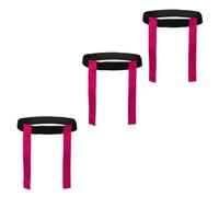 ND Sports Touch Rugby Tag Belt Set - Adjustable Belts & Flags | Durable Nylon Training Equipment | School PE, Team Sports, Club Games, Fitness & Agility Training (3, Pink)