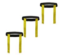 ND Sports Touch Rugby Tag Belt Set - Adjustable Belts & Flags | Durable Nylon Training Equipment | School PE, Team Sports, Club Games, Fitness & Agility Training (3, Yellow)