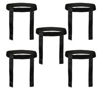 ND Sports Touch Rugby Tag Belt Set - Adjustable Belts & Flags | Durable Nylon Training Equipment | School PE, Team Sports, Club Games, Fitness & Agility Training (5, Black)