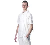 ND Sports Unisex Cricket Short Sleeve T-Shirt, Large, White