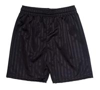 ND Sports Unisex Gym Sports Games School Shadow Stripe PE Shorts for Medium Years, Black OU Shadow Stripe Medium Black
