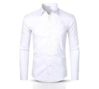 ND Sports White Full-Sleeve Shirt, 3 Pack, Classic Fit, Button-Down, Easy Iron, Perfect for School Uniforms Wear (UK, Alpha, One Size, Regular, Regular, 15" Neck - Year [14-15], White)