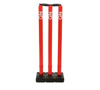 ND Sports Wicket Stumps - Durable Cricket Stumps for All Surfaces | Lightweight & Portable | Perfect for Indoor & Outdoor Matches (Red/Black)