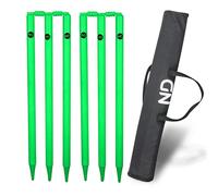 ND Sports Wicket Stumps with Bail - Durable Cricket Stumps Set for All Surfaces | Lightweight & Portable | Perfect for Indoor & Outdoor Matches