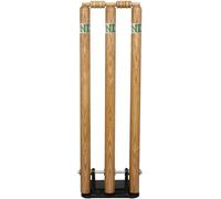 ND Sports Wicket Stumps with Bail - Durable Cricket Stumps Set for All Surfaces | Lightweight & Portable | Perfect for Indoor & Outdoor Matches (Pro (English Ash))