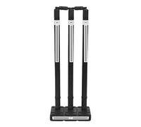 ND Sports Wicket Stumps with Bail - Durable, Lightweight & Portable Cricket Set for All Surfaces | Indoor & Outdoor Use | Includes Mesh Carry Bag (Black, Senior (Full Size) - Pack 1)