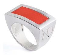 N'Damus London Hatton Sterling Orange Ring - M