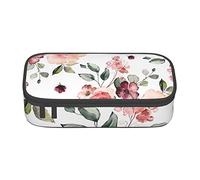 NDDCEDEW Blossoming Rose Flowers Print Large Capacity Pencil Case with Zipper Pencil Case Student Pencil Pouch Cute Pencil Case for Girls and Boys Teenagers School Pencil Pouch