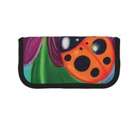 NDDCEDEW Colorful Ladybird Pencil Case Large Capacity Student Pencil Pouch Cute Pencil Case for Girls and Boys Teenagers School Pencil Pouch Fun Pen Cases Organizer Pouch