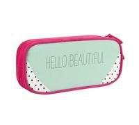 NDDCEDEW Funny Pencil Case Beautiful Heart Printed Large Capacity Pencil Cases Student Pencil Pouch Cute Pencil Case for Girls and Boys Teenagers School Pencil Pouch Black, Blue, Pink