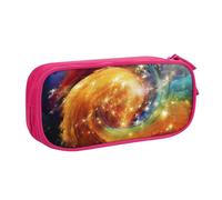 NDDCEDEW Funny Pencil Case Gorgeous Galaxy Printed Large Capacity Pencil Cases Student Pencil Pouch Cute Pencil Case for Girls and Boys Teenagers School Pencil Pouch Black, Blue, Pink