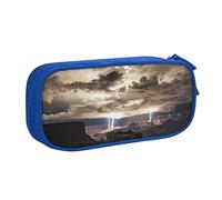 NDDCEDEW Funny Pencil Case Grand Canyon Dark Cloud Printed Large Capacity Pencil Cases Student Pencil Pouch Cute Pencil Case for Girls and Boys Teenagers School Pencil Pouch Black, Blue, Pink