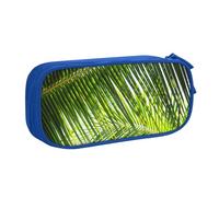 NDDCEDEW Funny Pencil Case Palm Leaves Green Shades Printed Large Capacity Pencil Cases Student Pencil Pouch Cute Pencil Case for Girls and Boys Teenagers School Pencil Pouch Black, Blue, Pink