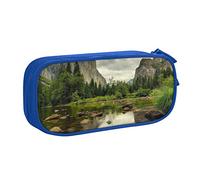NDDCEDEW Funny Pencil Case Park Scenery Printed Large Capacity Pencil Cases Student Pencil Pouch Cute Pencil Case for Girls and Boys Teenagers School Pencil Pouch Black, Blue, Pink