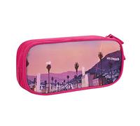 NDDCEDEW Funny Pencil Case The Old Hollywood Printed Large Capacity Pencil Cases Student Pencil Pouch Cute Pencil Case for Girls and Boys Teenagers School Pencil Pouch Black, Blue, Pink