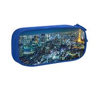 NDDCEDEW Funny Pencil Case Tokyo City Printed Large Capacity Pencil Cases Student Pencil Pouch Cute Pencil Case for Girls and Boys Teenagers School Pencil Pouch Black, Blue, Pink