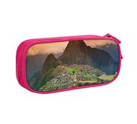 NDDCEDEW Funny Pencil Case Village On The Top of The Hill Printed Large Capacity Pencil Cases Student Pencil Pouch Cute Pencil Case for Girls and Boys Teenagers School Pencil Pouch Black, Blue, Pink