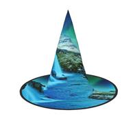 NDDCEDEW Natural Wonders Print Halloween Hats Witch Wizard Hats For Festivities Cosplay