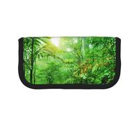 NDDCEDEW Tropical Wilderness Pencil Case Large Capacity Student Pencil Pouch Cute Pencil Case for Girls and Boys Teenagers School Pencil Pouch Fun Pen Cases Organizer Pouch
