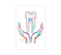 NDGSA Anatomical Diagram of The Tooth 4 Canvas Poster Wall Art Decor Print Picture Paintings for Living Room Bedroom Decoration 12x18inch(30x45cm)